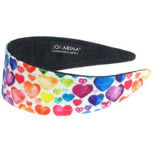 Laden Sie das Bild in den Galerie-Viewer, KINDERHAARREIFEN BUNTE HERZEN
