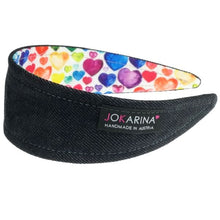 Laden Sie das Bild in den Galerie-Viewer, KINDERHAARREIFEN BUNTE HERZEN
