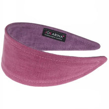 Laden Sie das Bild in den Galerie-Viewer, WENDEHAARREIFEN LEINENOPTIK PETUNIA/MULBERRY