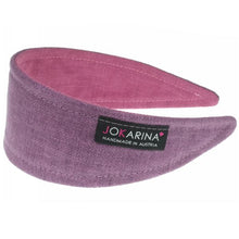 Laden Sie das Bild in den Galerie-Viewer, WENDEHAARREIFEN LEINENOPTIK PETUNIA/MULBERRY